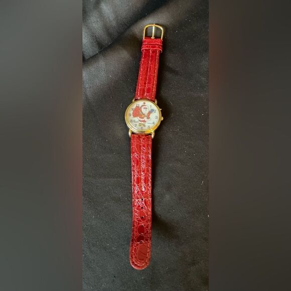 Unisex 40mm Gold Tone Musical Santa Claus Watch, Sparkling Santa, Swiss … - Picture 1 of 4